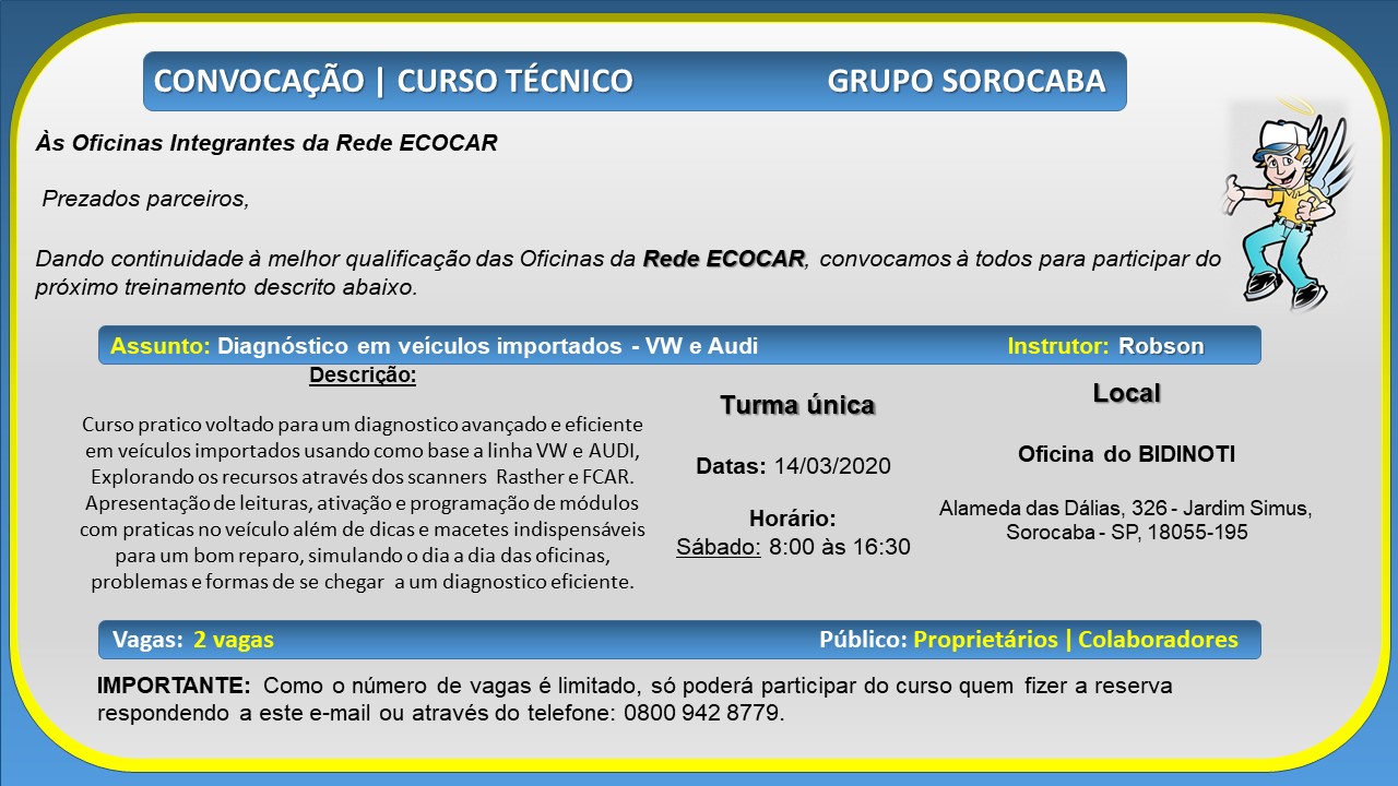 CT Diag. Avançado em veículos importados W e AUDI 14 03